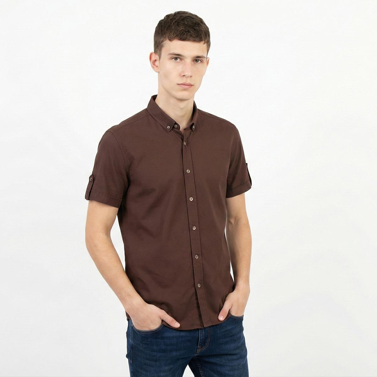 پیراهن آستین کوتاه مردانه -  