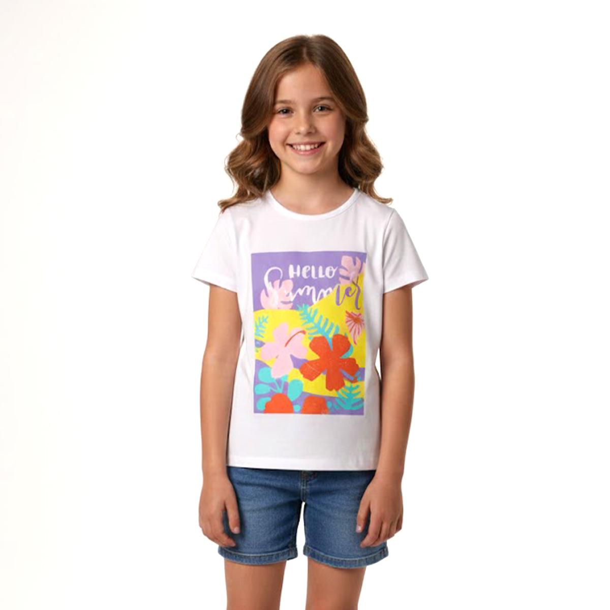 تیشرت آستین کوتاه دخترانه -  