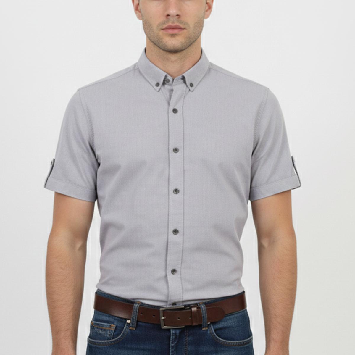 پیراهن آستین کوتاه مردانه -  