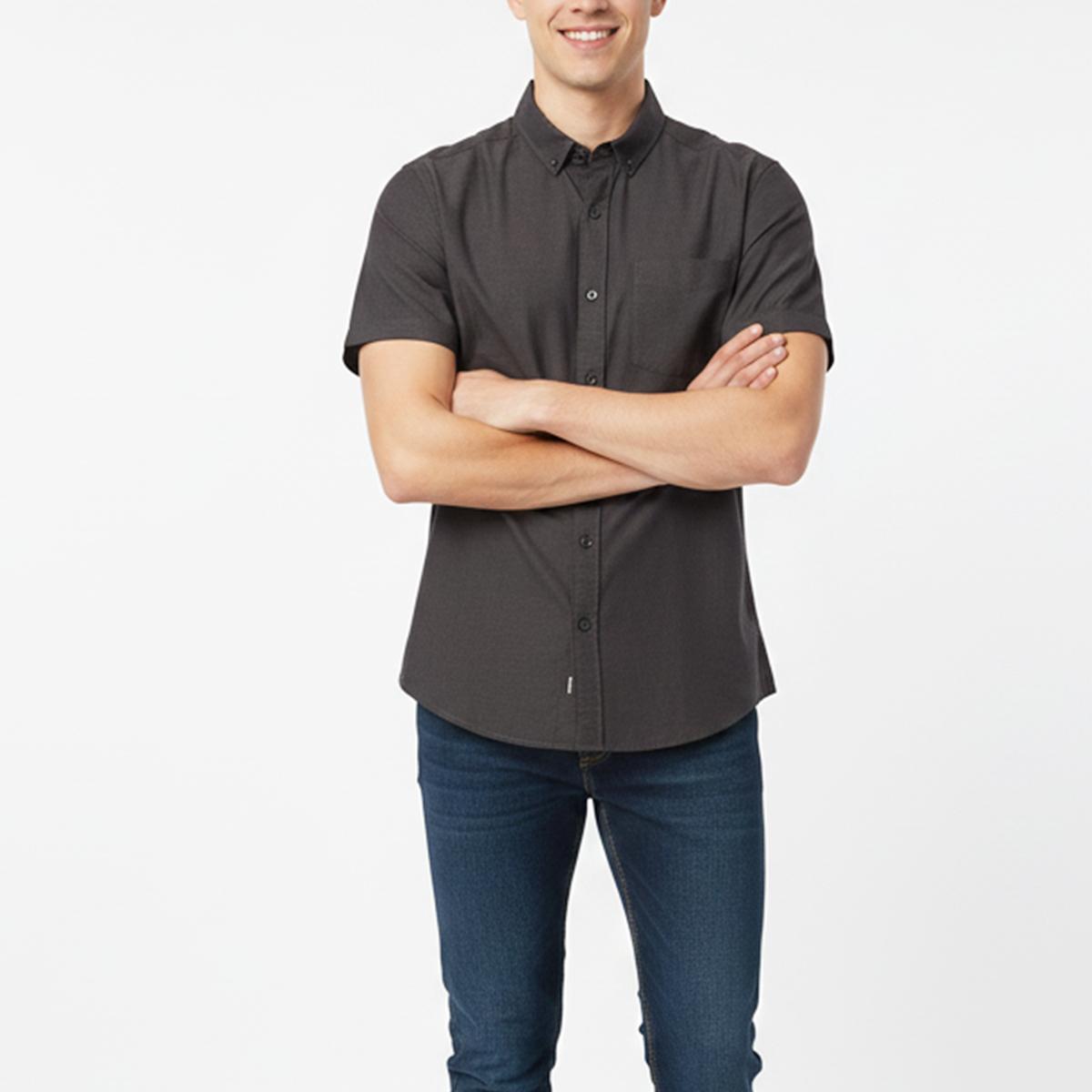 پیراهن آستین کوتاه مردانه -  