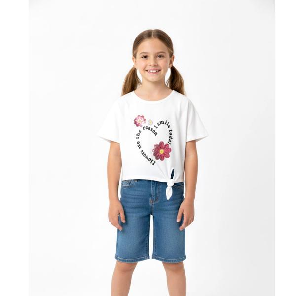 تیشرت آستین کوتاه دخترانه